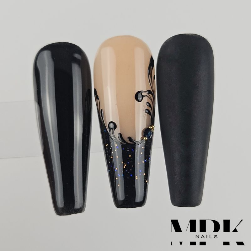 Farb-Acryl 02 Black Glitter