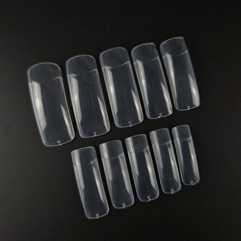 100 Nageltips  europäische Form klar