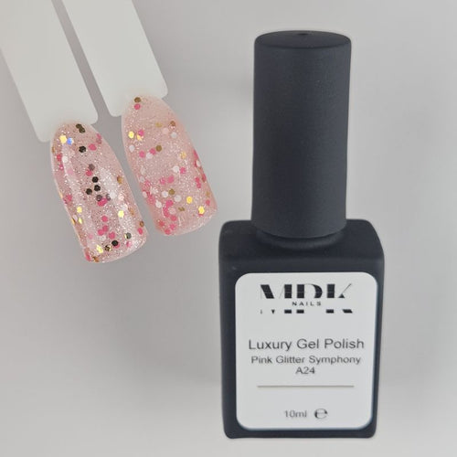 Bild 1 in Galerieansicht laden. Luxury UV Nagellack A24 Pink Glitter Symphony