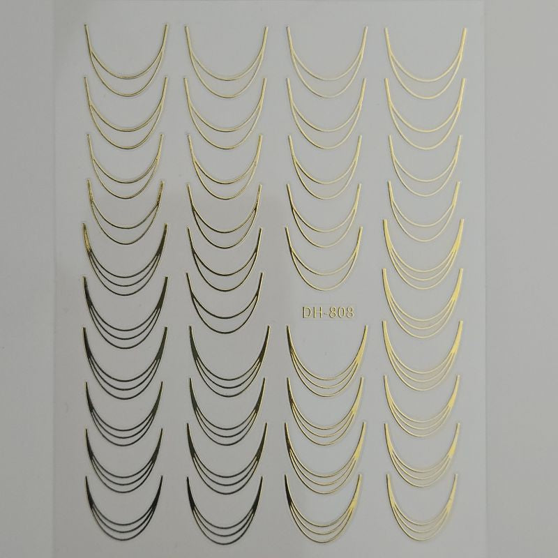 Nail Sticker French gold B245