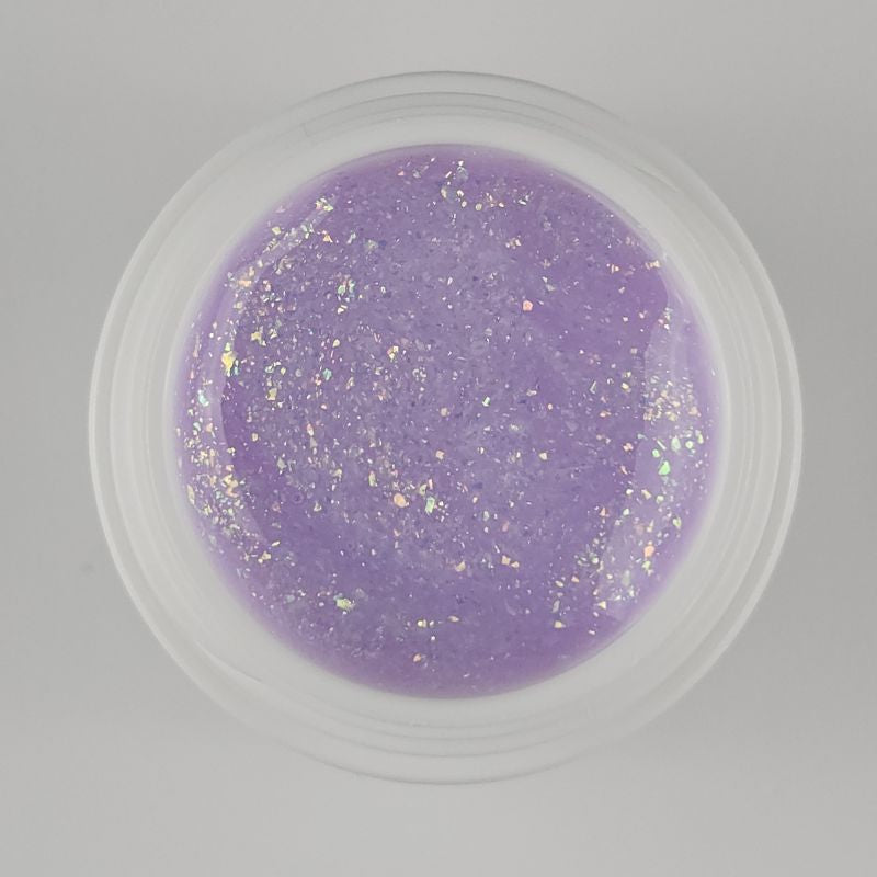 Glitter Builder Gel Lavender Pearl